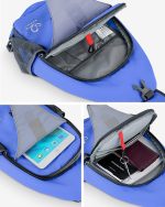 WATERFLY Crossbody Sling Backpack Sling Bag Travel Hiking Chest Bag Daypack - Image 3